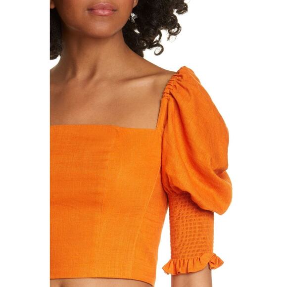 NICHOLAS Puff Sleeve Bustier Top - Picture 4 of 9